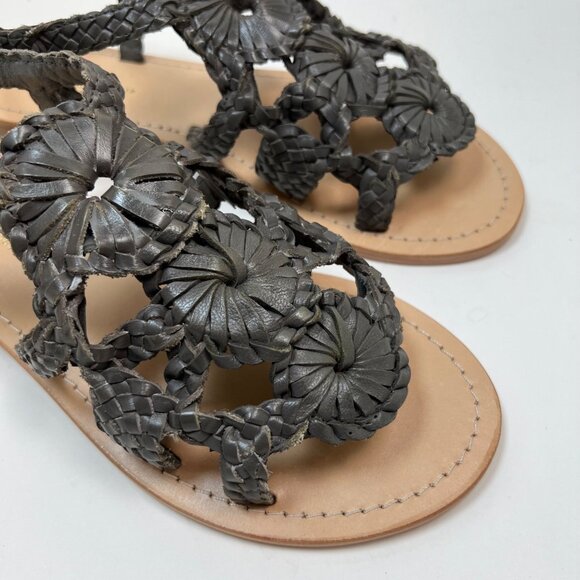 Anthropologie | Sand Dollar Sandals Grey Green Women's Size 8 NWB - Picture 1 of 8